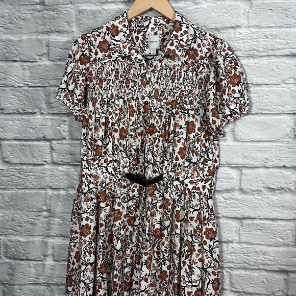 Anthropologie Maeve Short-Sleeve Belted
Midi Shirt Dress - XL - Picture 7 of 12